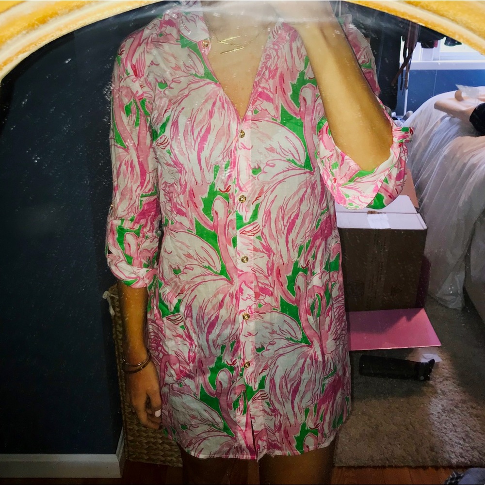Lilly Pulitzer Full Button Beach Cover Up